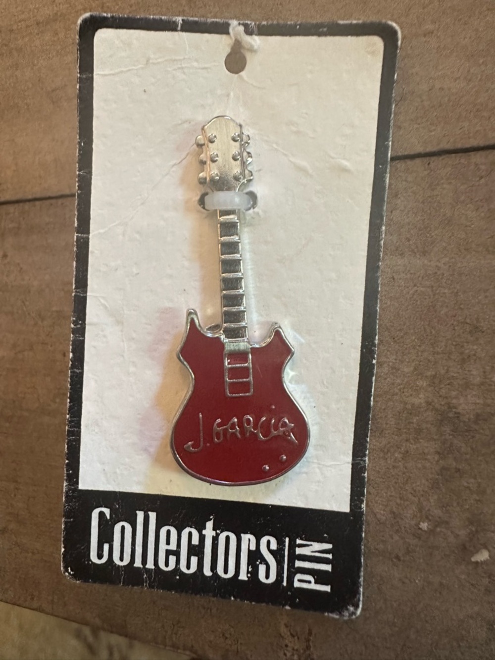 Jerry Garcia Red Electric Guitar Collectors Pin